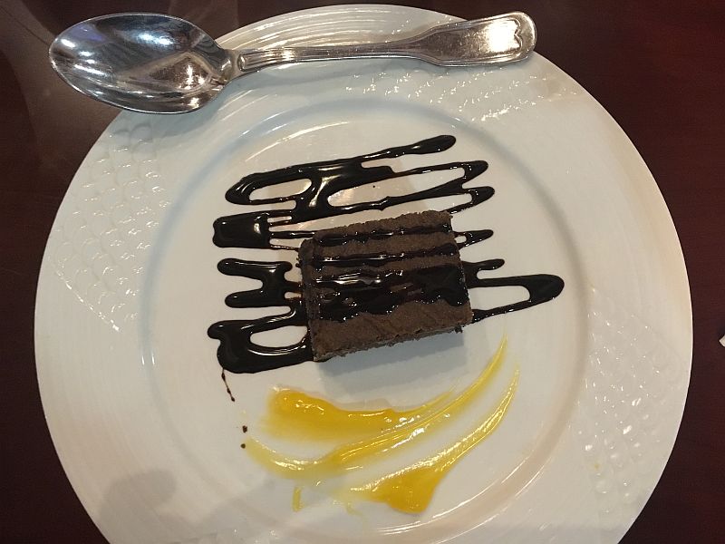 Prato de sobremesa servido no restaurante do hotel Resort em Cuba