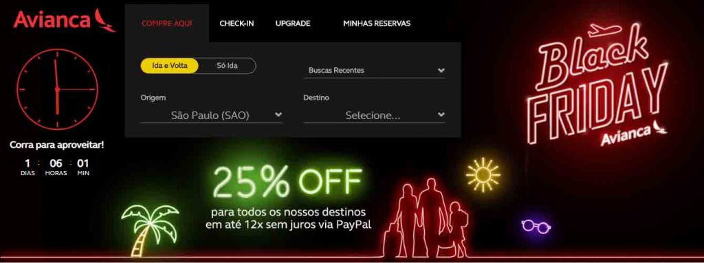 Black Friday Avianca Brasil Black Friday Avianca Brasil - promoção site