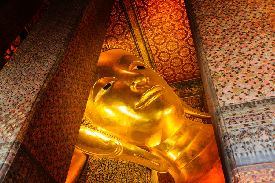 cabeça do buda reclinado em bangkok o que fazer em Bangkok